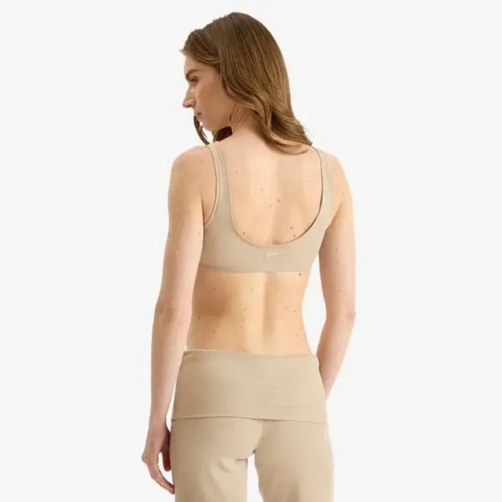 SKIMS Cotton Rib Bralette Latte Size Medium NWT - Picture 3 of 9